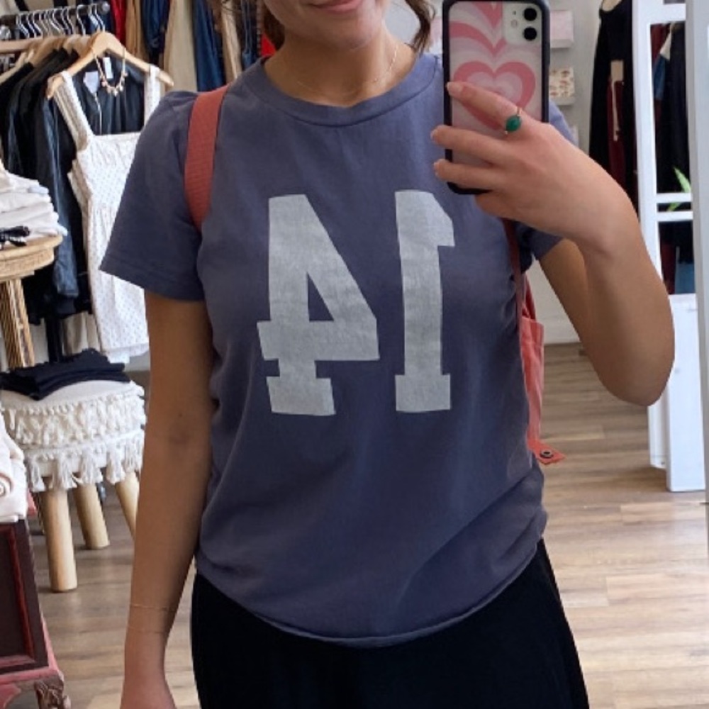 Brandy Melville Black A-Line Short Sleeve Top